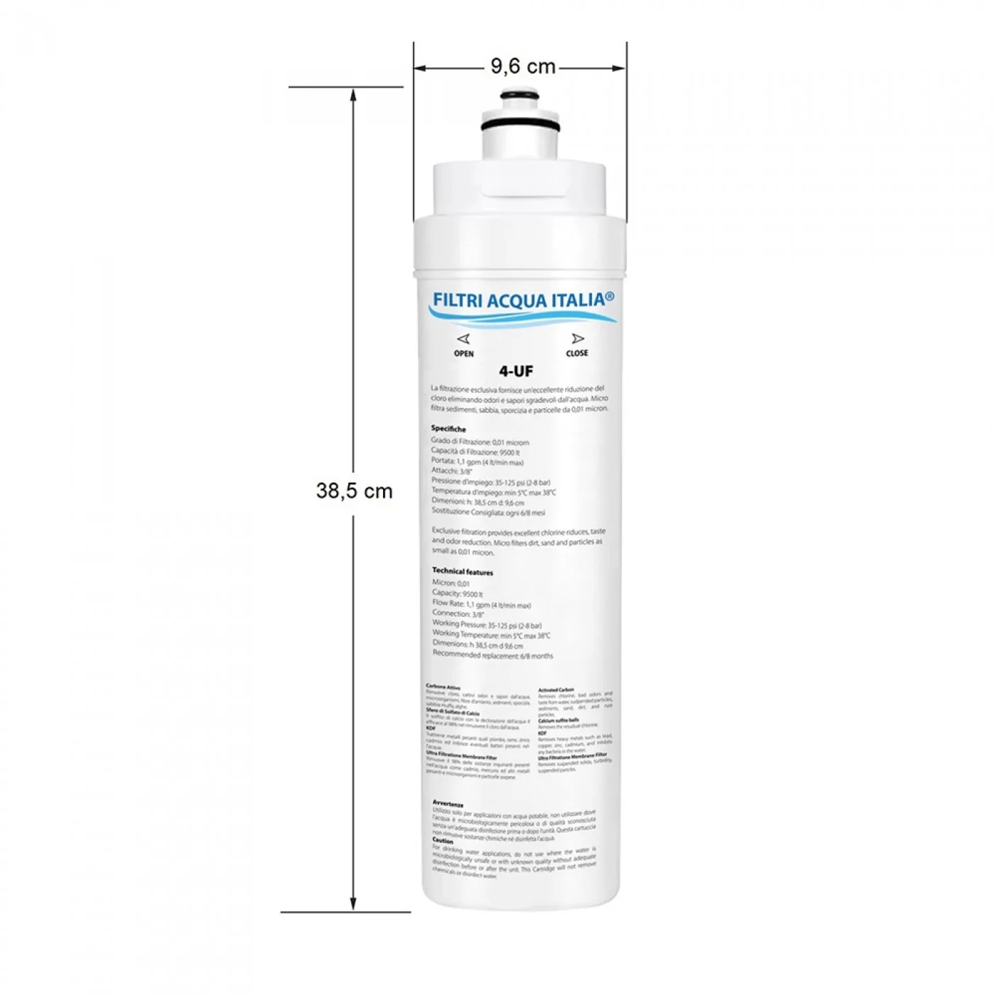 FILTRO ACQUA 4-UF Set 3 Pz.