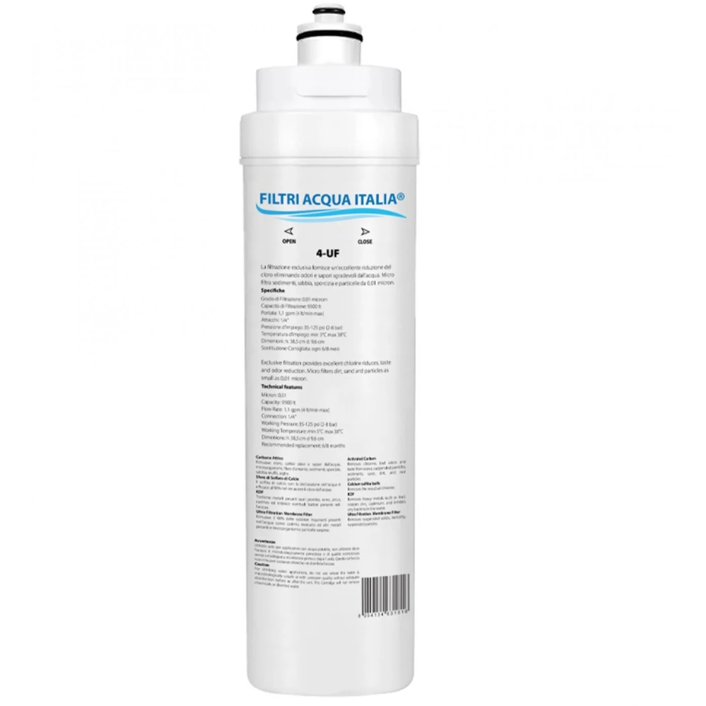 FILTRO ACQUA 4-UF Filtri Acqua Italia® FILTRO ACQUA 4-UF Filtri Acqua Italia®