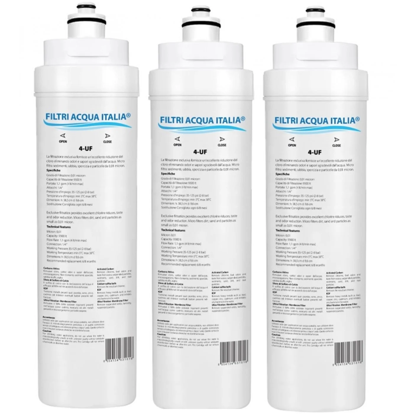 FILTRO ACQUA 4-UF Set 3 Pz.