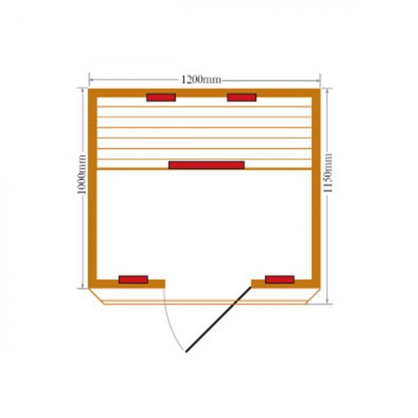 SAUNA INFRAROSSI 120 X 115 COOL PER 2 PERSONE CON CROMOTERAPIA SAUNA INFRAROSSI 120 X 115 COOL PER 2 PERSONE CON CROMOTERAPIA