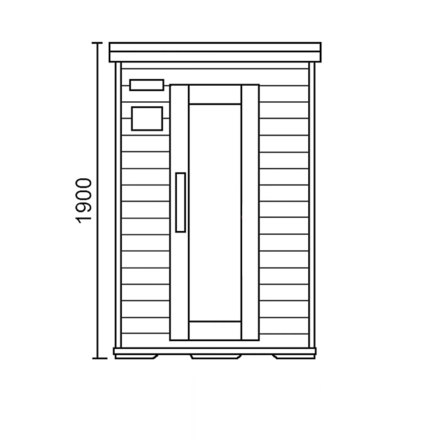 SAUNA INFRAROSSI 120 X 115 PER 2 PERSONE SAUNA INFRAROSSI 120 X 115 PER 2 PERSONE