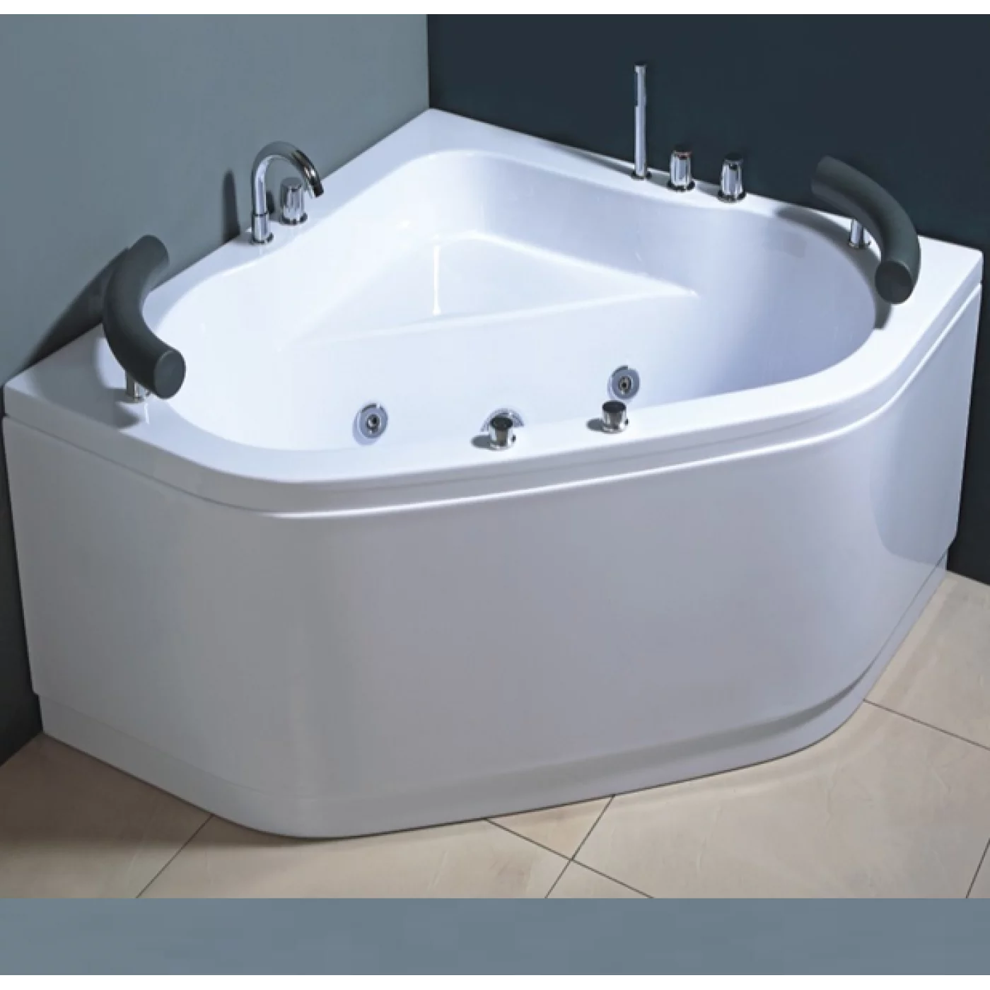 VASCA IDROMASSAGGIO 130X130X60 ANGOLARE 2 POSTI JOYA