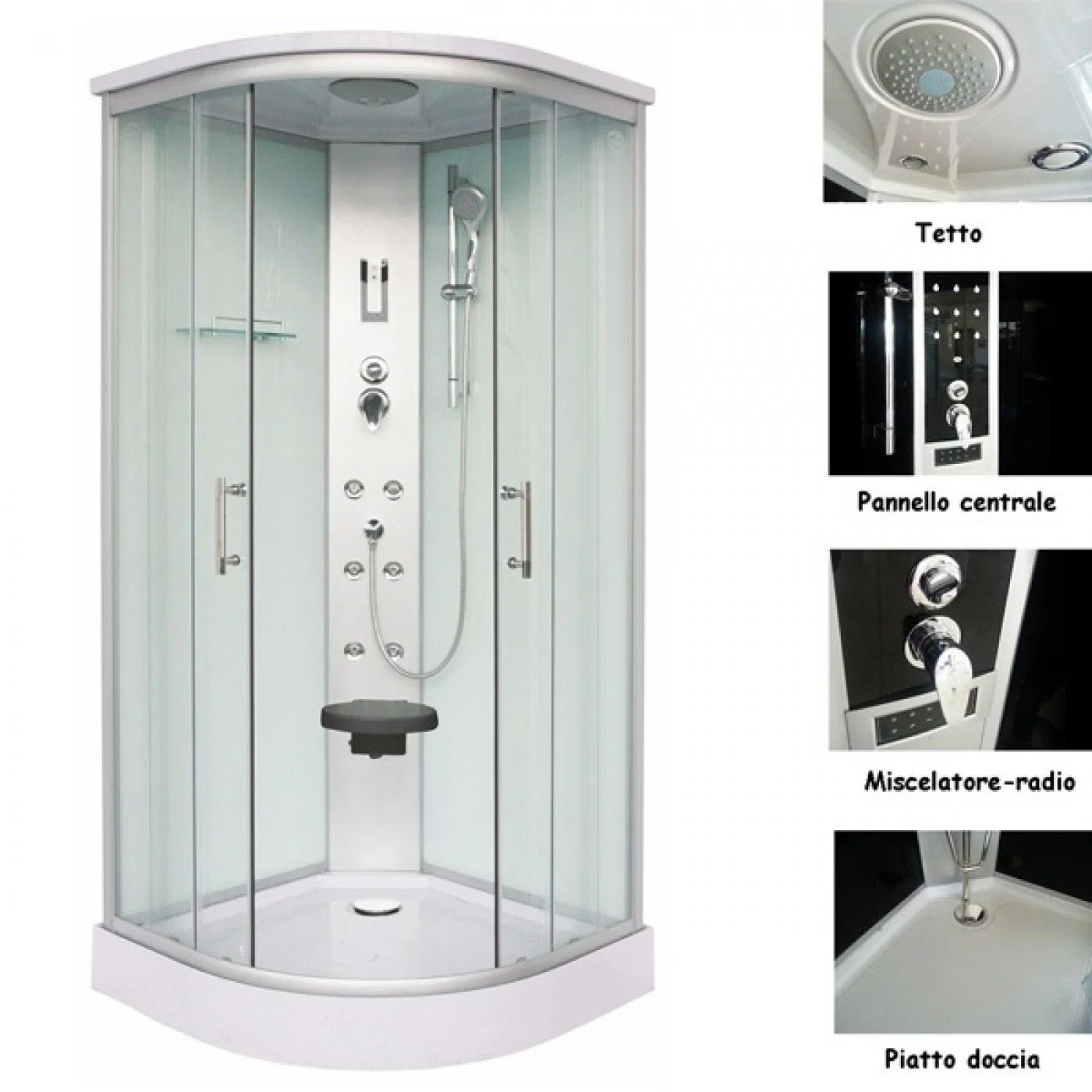 BOX DOCCIA IDROMASSAGGIO 90 X 90 CL106 Quick Line BOX DOCCIA IDROMASSAGGIO 90 X 90 CL106 Quick Line