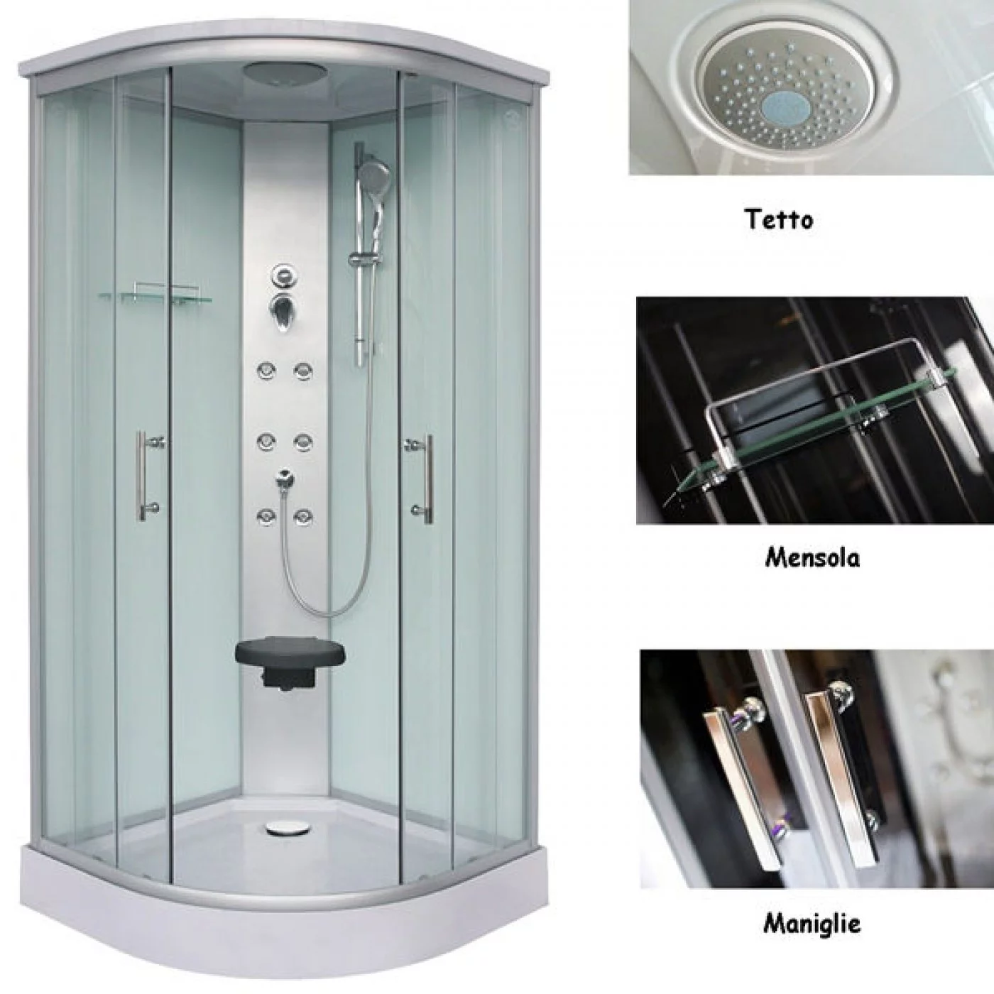 BOX DOCCIA IDROMASSAGGIO 90 X 90 CIRCOLARE CL88 Quick Line BOX DOCCIA IDROMASSAGGIO 90 X 90 CIRCOLARE CL88 Quick Line