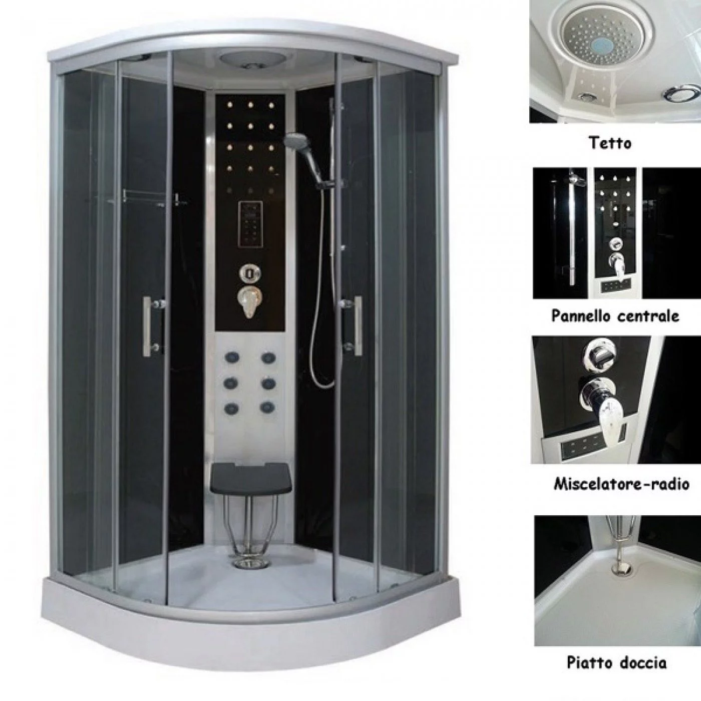 BOX DOCCIA IDROMASSAGGIO 90 X 90 CL98 Quick Line BOX DOCCIA IDROMASSAGGIO 90 X 90 CL98 Quick Line