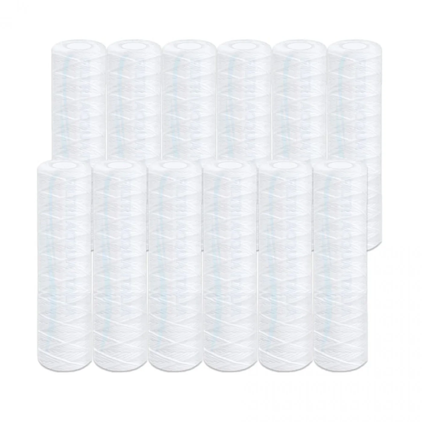 Cartuccia Filtrante Filo Avvolto 10' Pollici micron 5 Set 12 Pezzi Cartuccia Filtrante Filo Avvolto 10' Pollici micron 5 Set 12 Pezzi