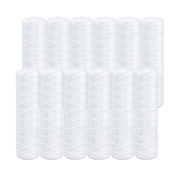 CARTUCCE A FILO AVVOLTO 10 Pollici micron 10 Set 12 Pezzi