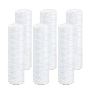 Cartucce Filtranti Filo Avvolto 10' Pollici micron 5 Set 6 Pezzi