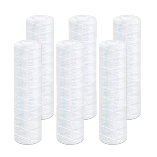 CARTUCCIA FILO AVVOLTO 10 Pollici micron 10 Set 6 Pezzi