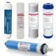 Filtri Depuratore Osmosi Inversa con Membrana 100 GPD Set 5 Pz. Filtri Depuratore Osmosi Inversa con Membrana 100 GPD Set 5 Pz.