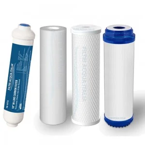 Kit Filtri Osmosi Inversa 10 Pollici: Ricambi per Depuratori Acqua Set 4 Pz 