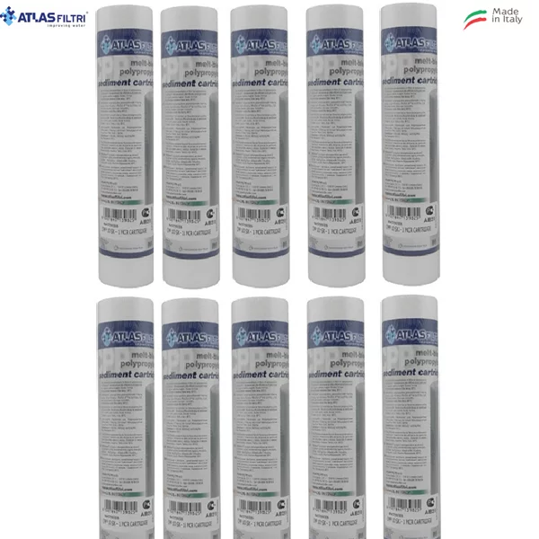 CARTUCCIA ATLAS POLIPROPILENE 10" micron 1 SET 10 PEZZI