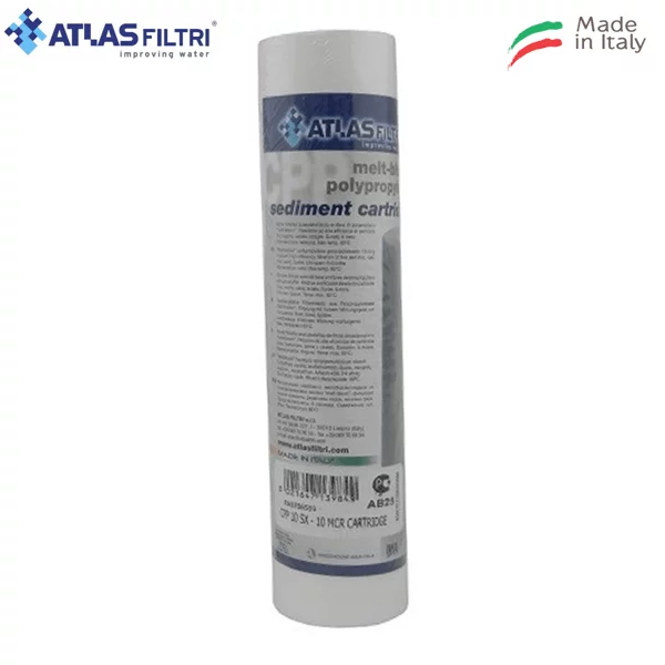 FILTRO ATLAS 10" micron 10 SEDIMENTI POLIPROPILENE