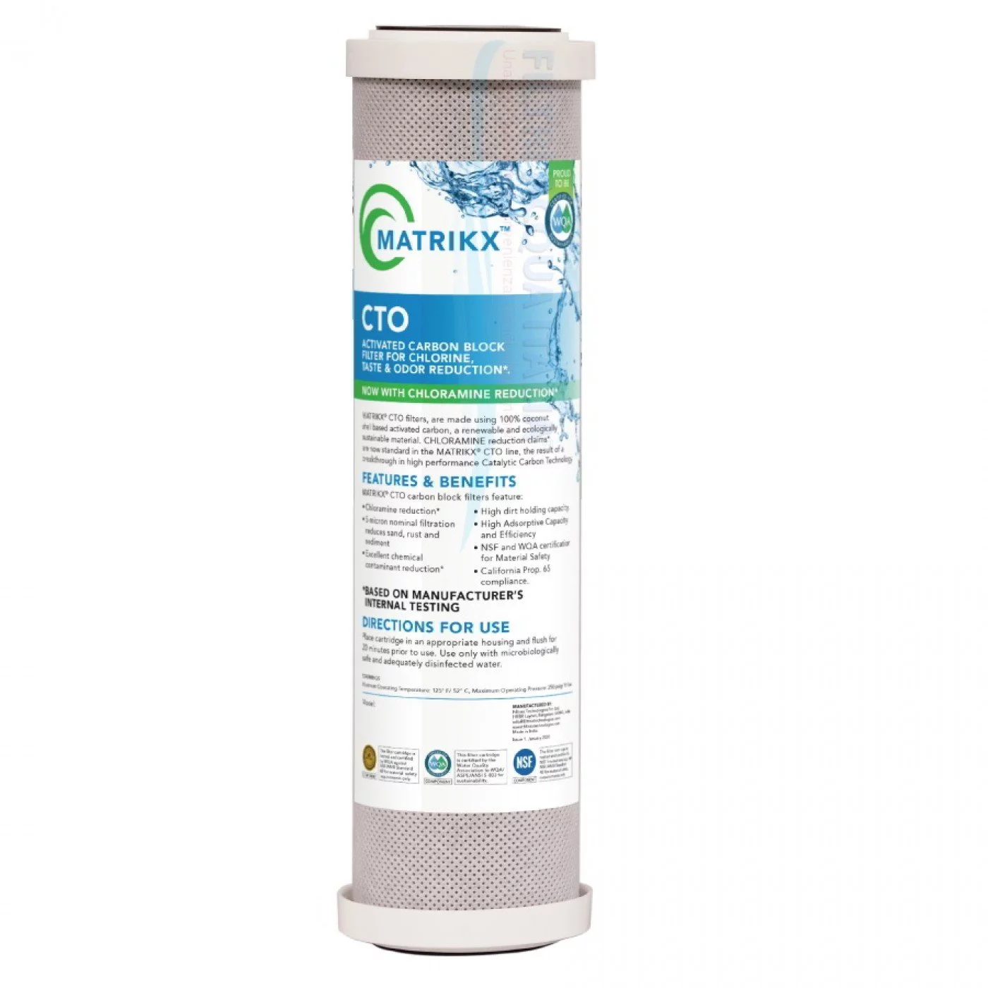 CARTUCCIA MATRIKX CTO/2 10" 5 micron CARTUCCIA MATRIKX CTO/2 10" 5 micron