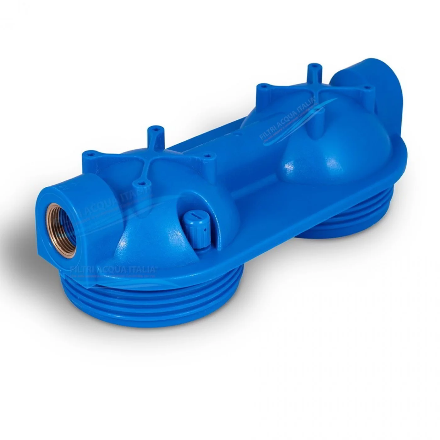 CONTENITORE DOPPIO PER FILTRO ACQUA 10" ATTACCO 1" CON STAFFA E CHIAVE CONTENITORE DOPPIO PER FILTRO ACQUA 10" ATTACCO 1" CON STAFFA E CHIAVE