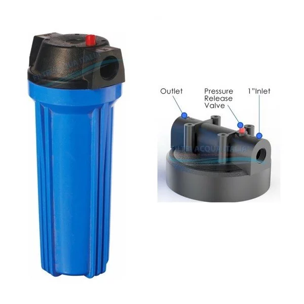 CONTENITORE PER FILTRO 10" ATTACCO 1" CONTENITORE PER FILTRO 10" ATTACCO 1"