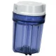 CONTENITORE TRASPARENTE PER FILTRO 5" ATTACCO 1/4 CONTENITORE TRASPARENTE PER FILTRO 5" ATTACCO 1/4