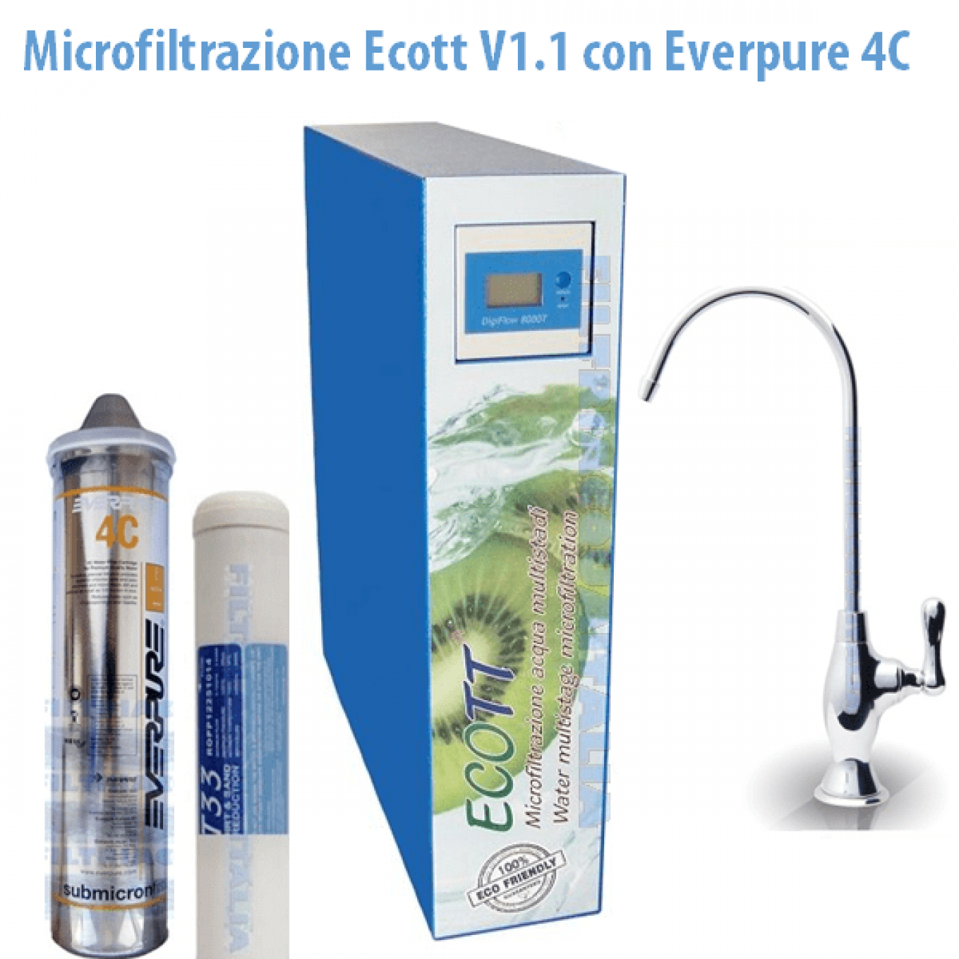 MICROFILTRAZIONE ACQUA ECOTT V1.1 CON EVERPURE 4C