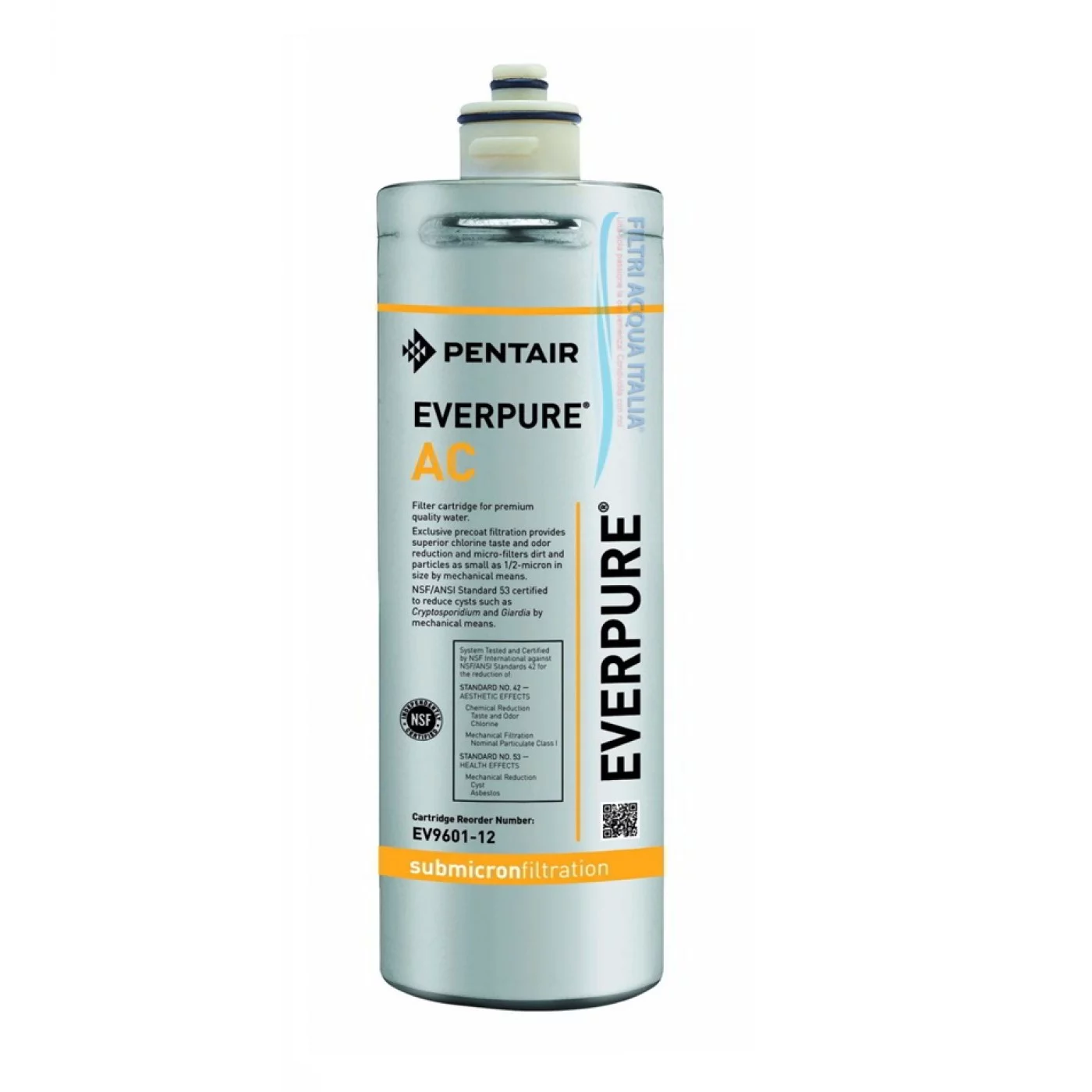 EVERPURE KIT AC CON STERILIZZATORE UV CONTALITRI E RUBINETTO 