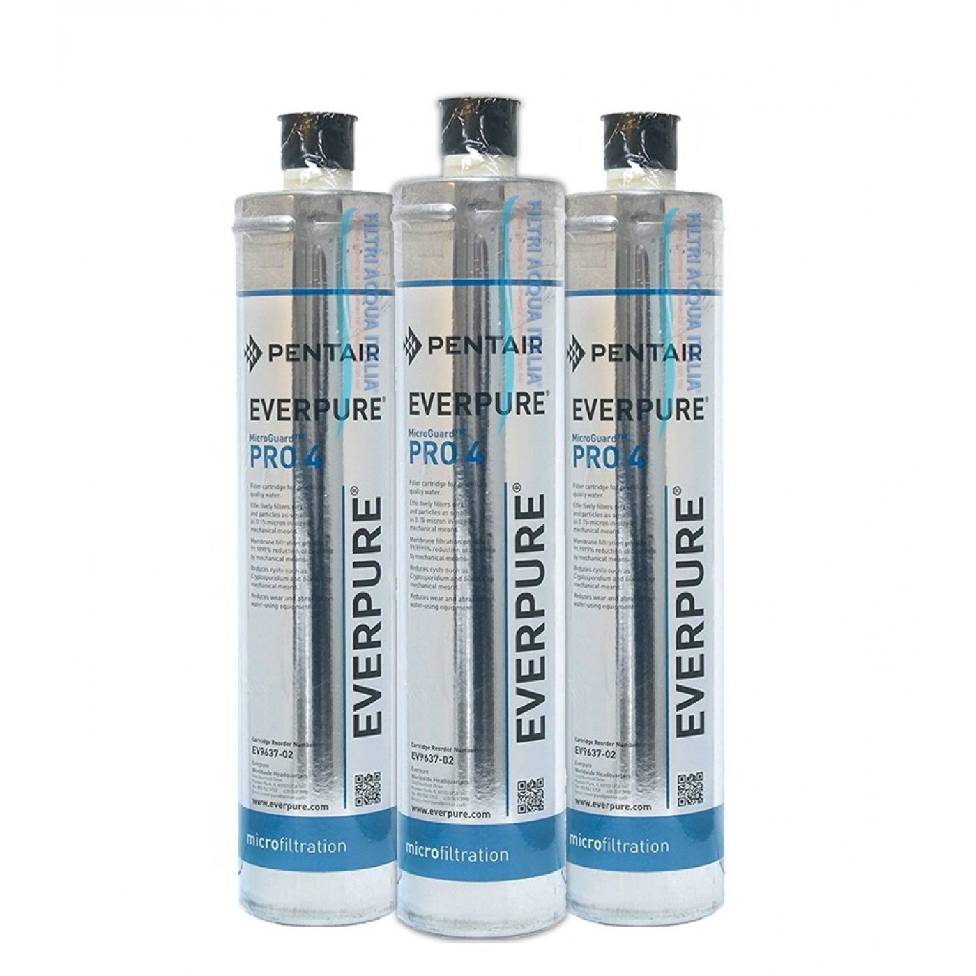 EVERPURE PRO4 MICROGUARD EV963702 Set 3 Pz