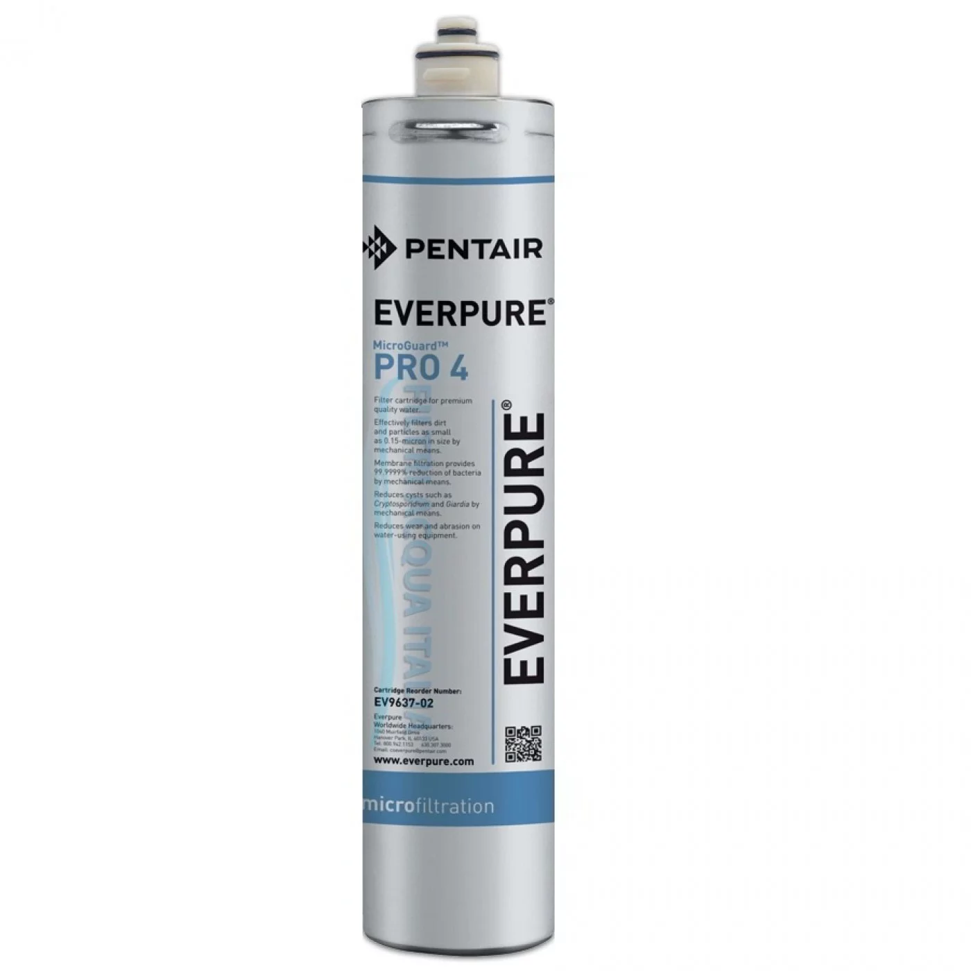 EVERPURE KIT PRO4 CON STERILIZZATORE UV CONTALITRI E RUBINETTO