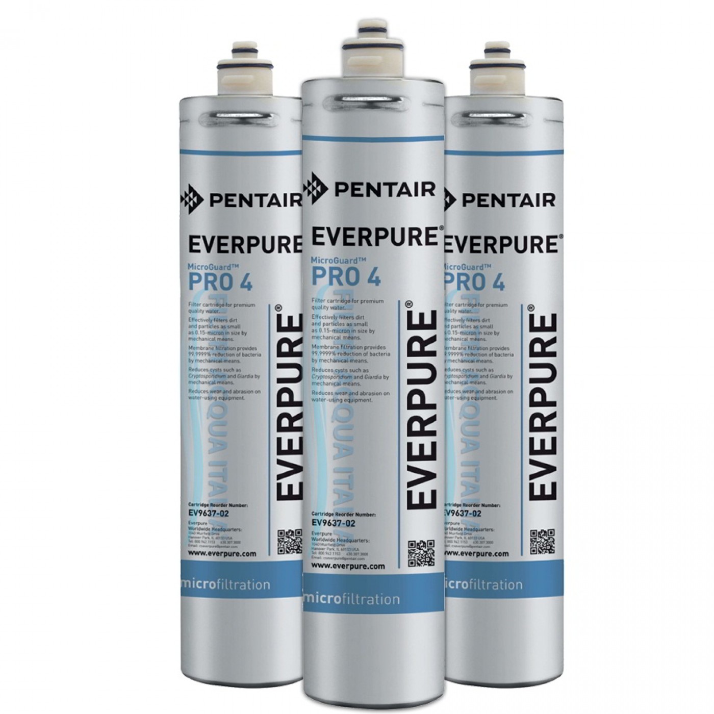 EVERPURE PRO4 MICROGUARD EV963702 Set 3 Pz