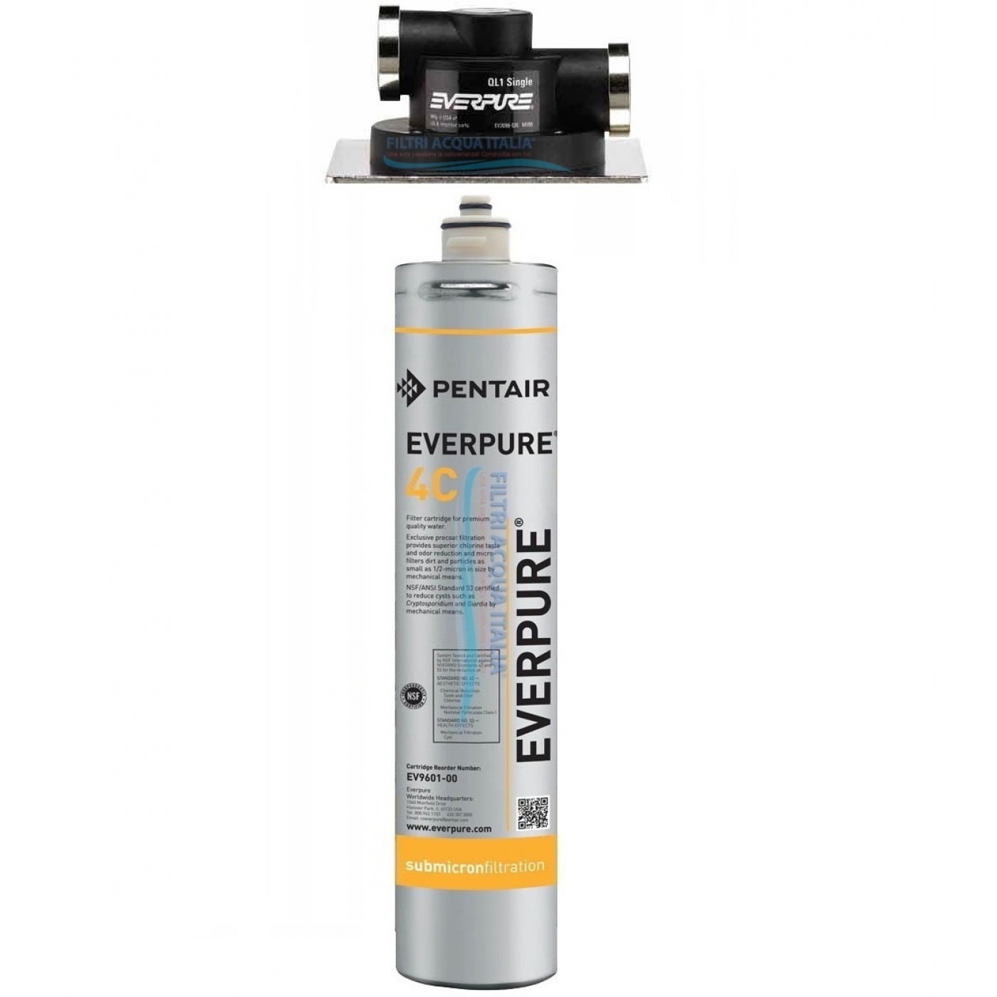 EVERPURE KIT 4C CON FILTRO EVERPURE E TESTA QL1