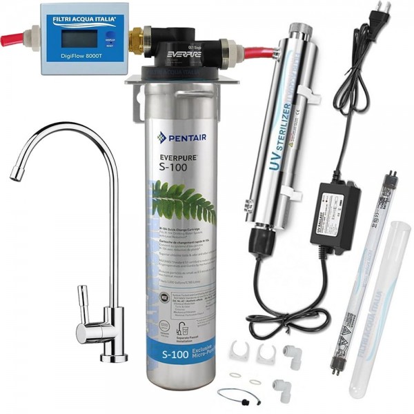 Kit Everpure S100 con UV Depuratore Microfiltrazione Acqua