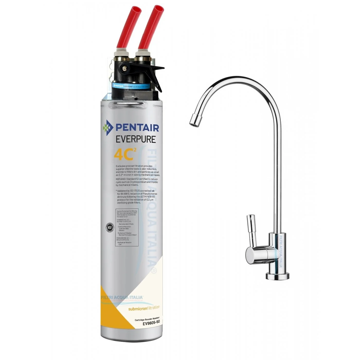 KIT EVERPURE 4C2 CON FILTRO EVERPURE 4C2 TESTA QL3B E RUBINETTO KIT EVERPURE 4C2 CON FILTRO EVERPURE 4C2 TESTA QL3B E RUBINETTO