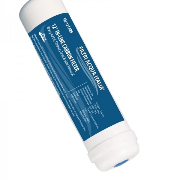 FILTRO IN LINEA CARBONE 2,5" X 12"
