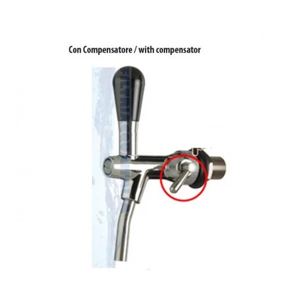 RUBINETTO ACQUA PER COLONNA COBRA CON COMPENSATORE CROMATO RUBINETTO ACQUA PER COLONNA COBRA CON COMPENSATORE CROMATO