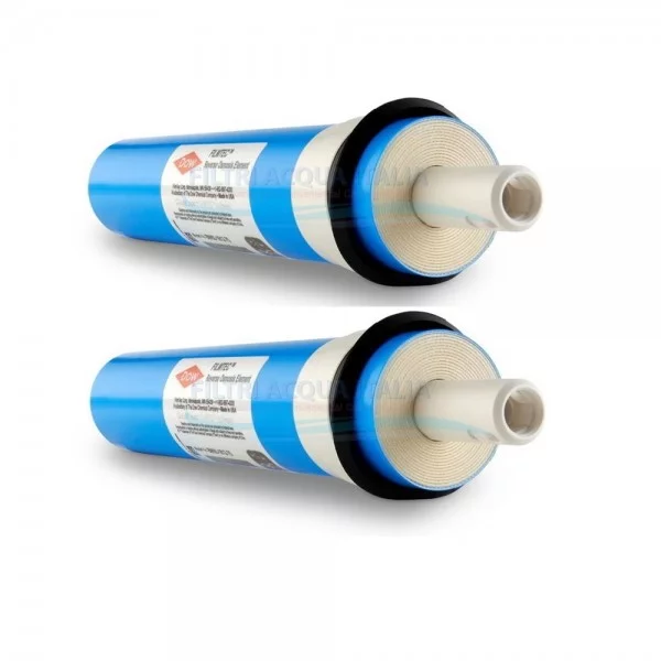 Membrane Filmtec 100 GPD TW30-1812 Set 2 Pezzi Membrane Filmtec 100 GPD TW30-1812 Set 2 Pezzi