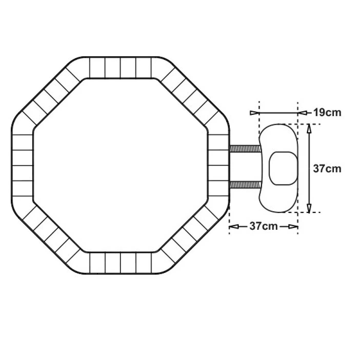 Piscina idromassaggio gonfiabile 5/6 Posti 195x195 Silver NETSPA Piscina idromassaggio gonfiabile 5/6 Posti 195x195 Silver NETSPA