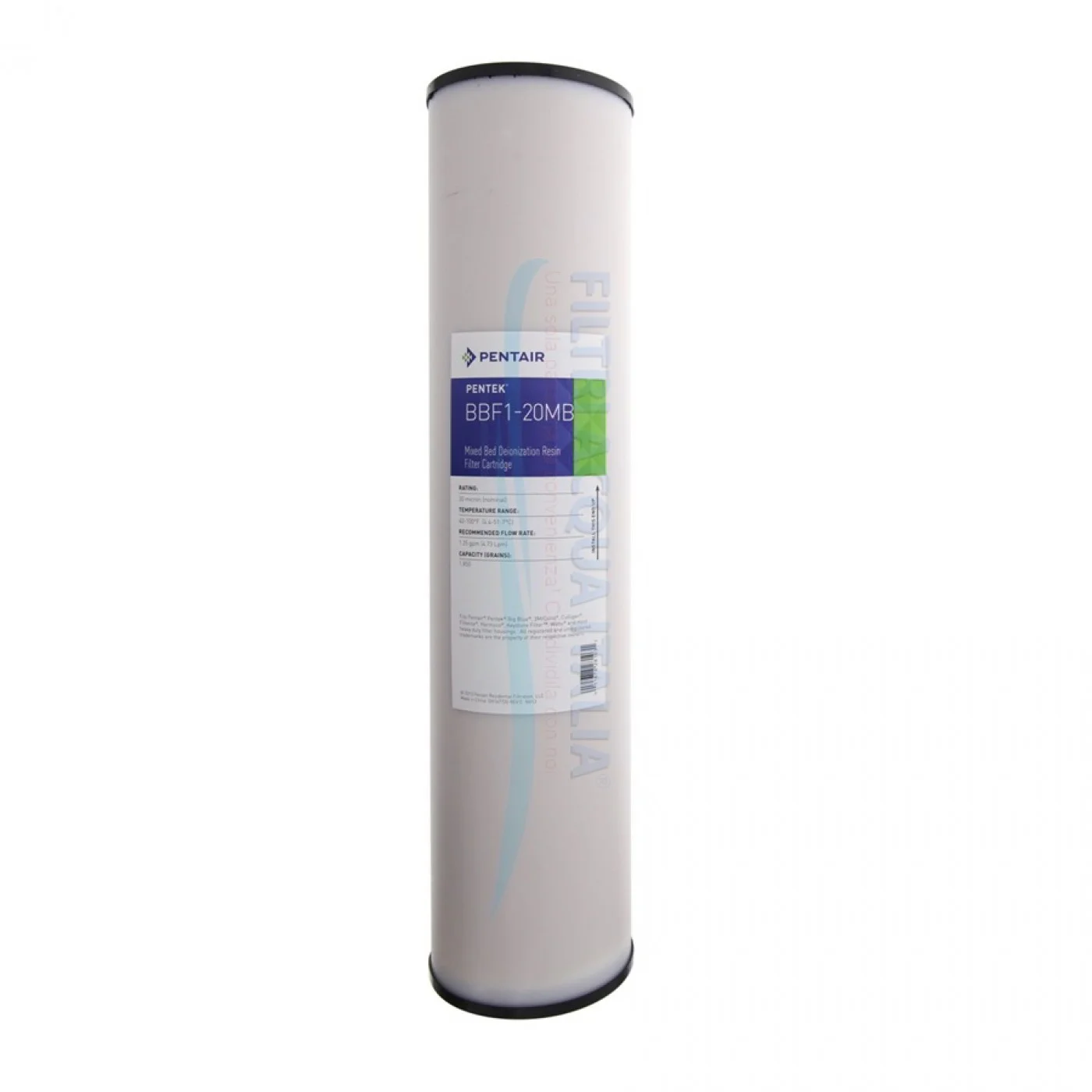Cartuccia Pentek BBF1-20MB Deionizzatrice Letto Misto Cartuccia Pentek BBF1-20MB Deionizzatrice Letto Misto
