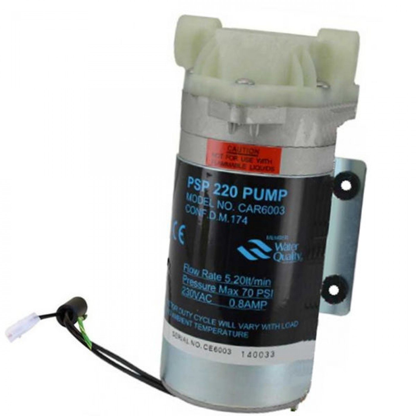 POMPA BOOSTER PSP 220 VOLT CAR 6003 PER OSMOSI INVERSA