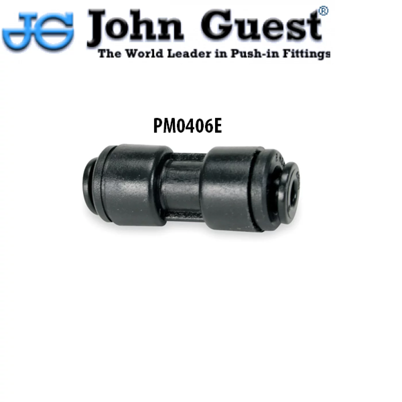 INTERMEDIO DIRITTO PER TUBO DA 6mm X 6 mm JOHN GUEST PM0406E INTERMEDIO DIRITTO PER TUBO DA 6mm X 6 mm JOHN GUEST PM0406E