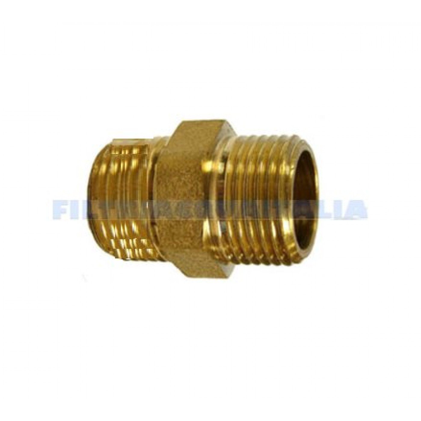 NIPLO DIRITTO 1/4" IN OTTONE