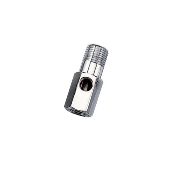 CONNETTORE PER ALIMENTAZIONE ACQUA 1/4" CON FORO PER VALVOLA CONNETTORE PER ALIMENTAZIONE ACQUA 1/4" CON FORO PER VALVOLA