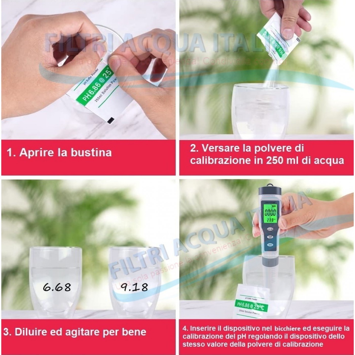 Tester TDS e Misuratore PH Acqua 