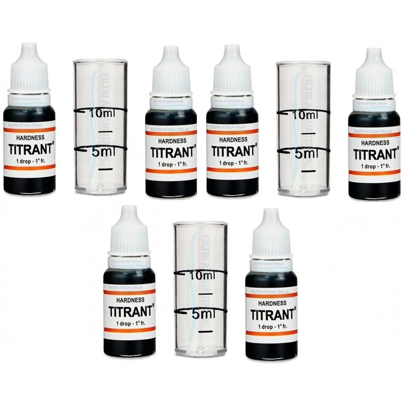 TITRANT ANALISI CALCARE MISURATORE DUREZZA ACQUA SET 6 PEZZI TITRANT ANALISI CALCARE MISURATORE DUREZZA ACQUA SET 6 PEZZI