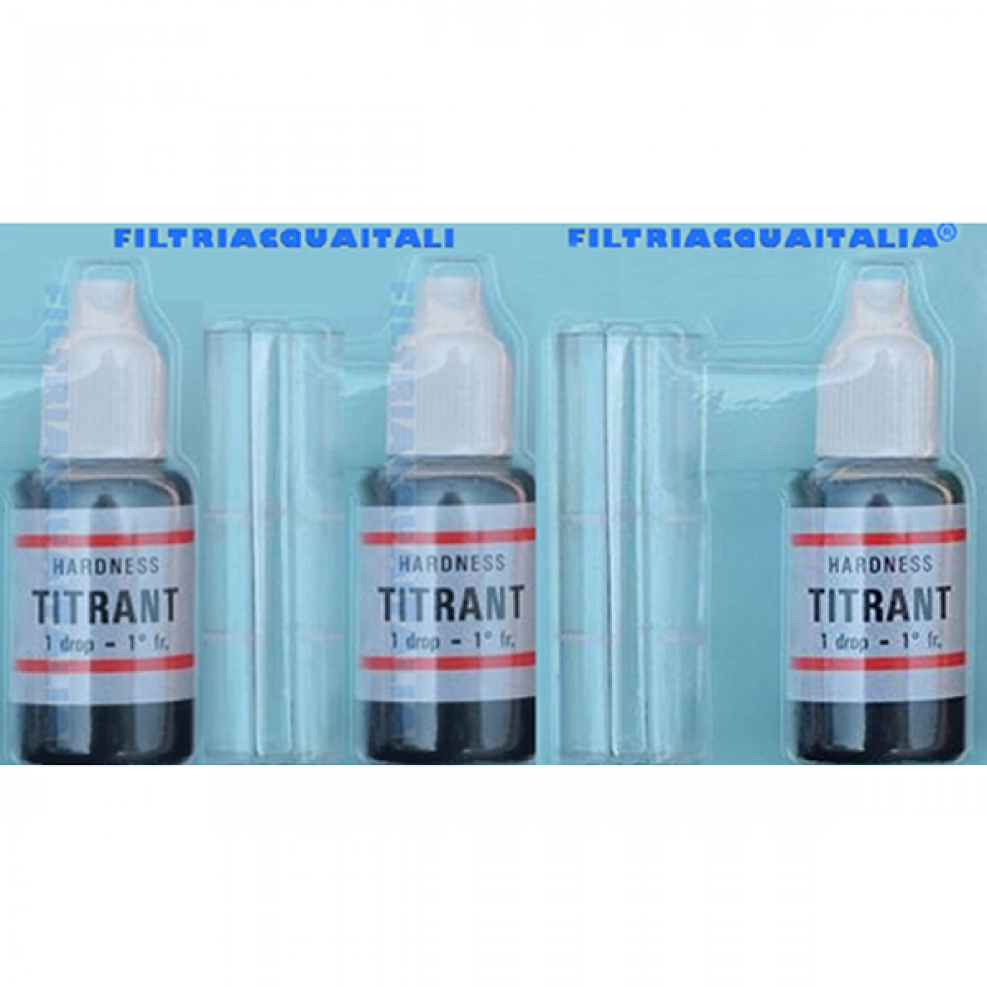 Titrant Test Durezza Acqua Set 3 Pezzi