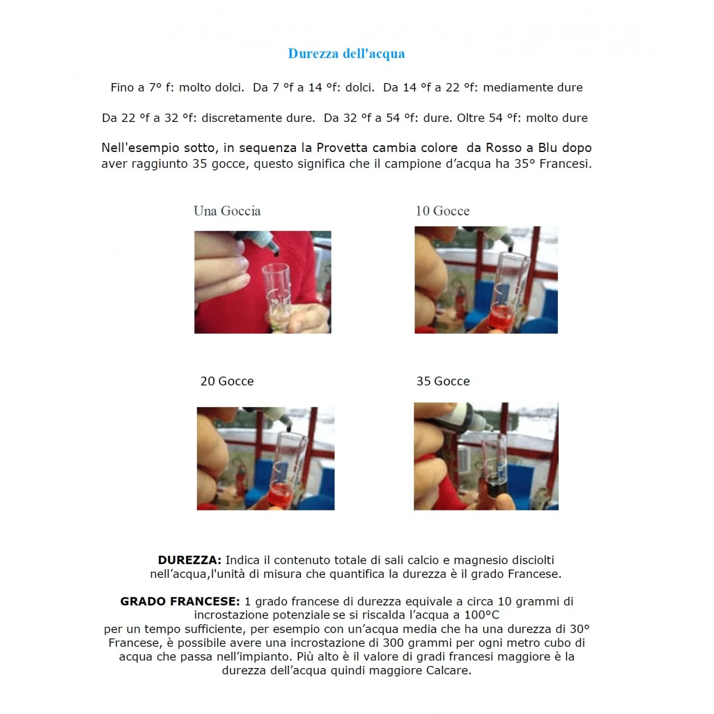 Titrant Kit Durezza Acqua Set 4 Pezzi Titrant Kit Durezza Acqua Set 4 Pezzi