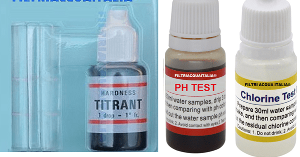 FILTRIACQUAITALIA Kit Analisi Durezza Acqua Titrant (Gradi Francesi) per  Misurarae Calcare : : Commercio, Industria e Scienza