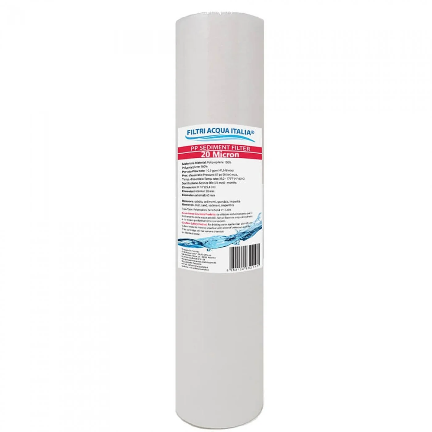CARTUCCIA POLIPROPILENE 10" 20 micron