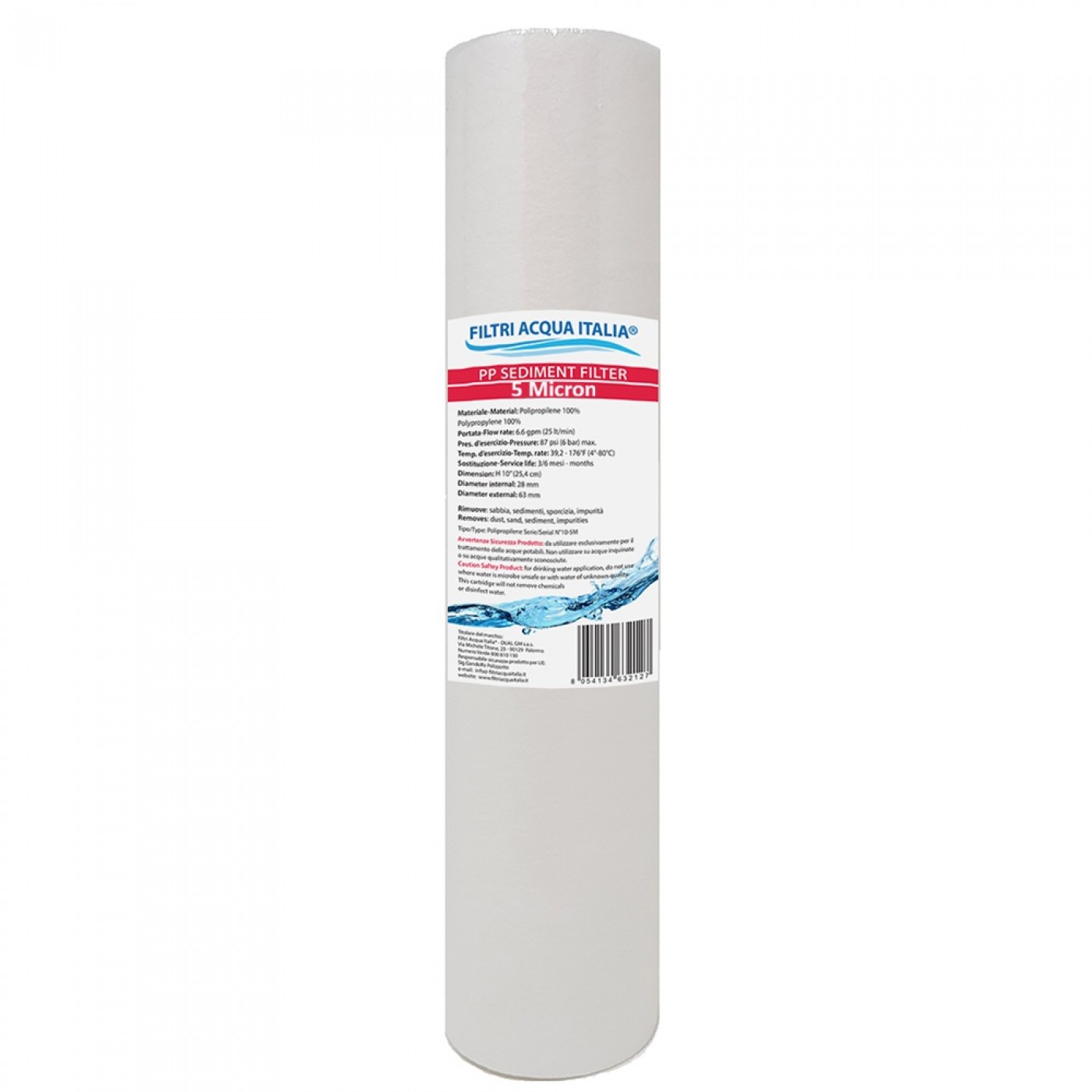 CARTUCCIA POLIPROPILENE 10" micron 5