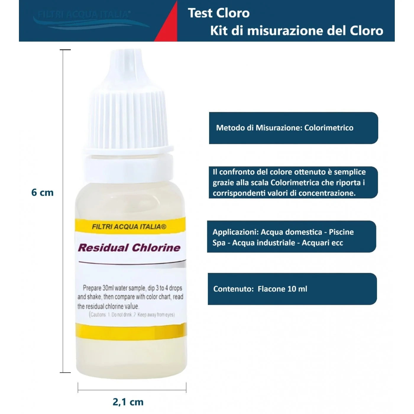 TEST CLORO PH ACQUA