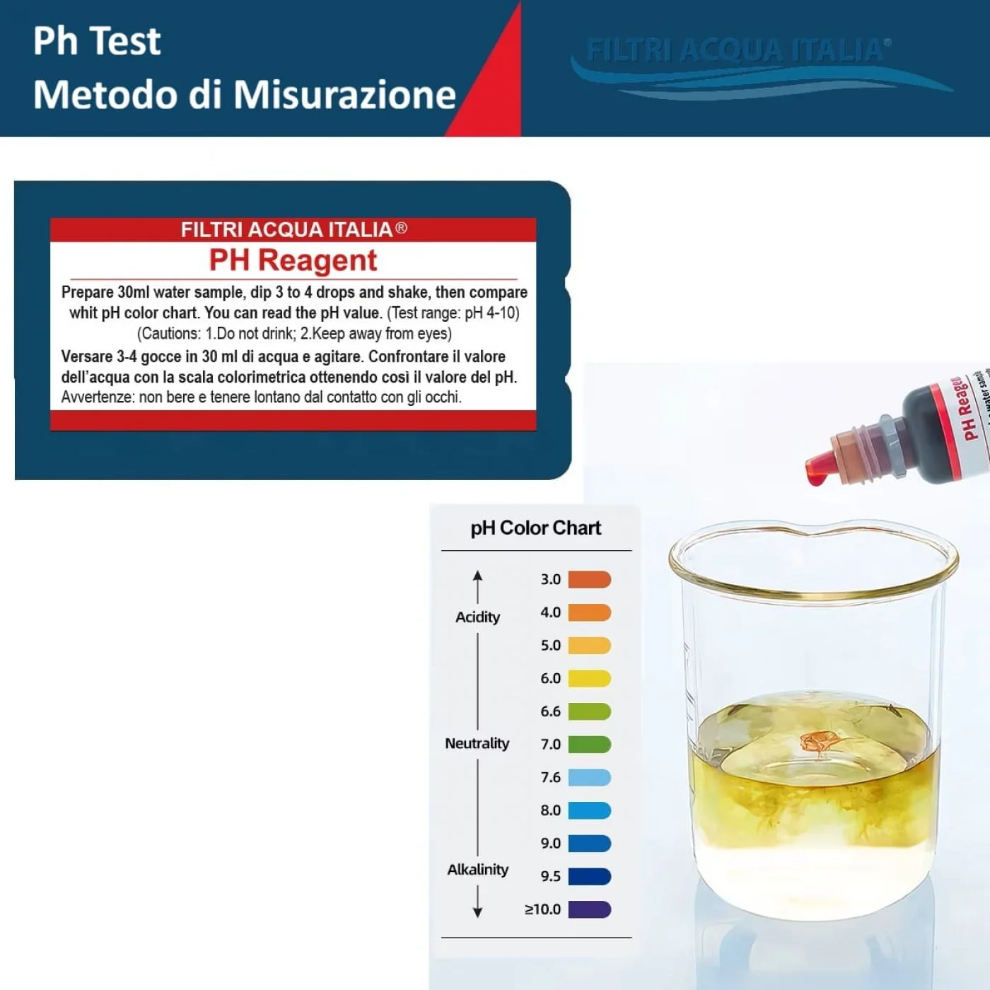 TEST CLORO PH ACQUA