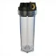 CONTENITORE FILTRO ACQUA 10" ATTACCO 3/4 TRASPARENTE CONTENITORE FILTRO ACQUA 10" ATTACCO 3/4 TRASPARENTE