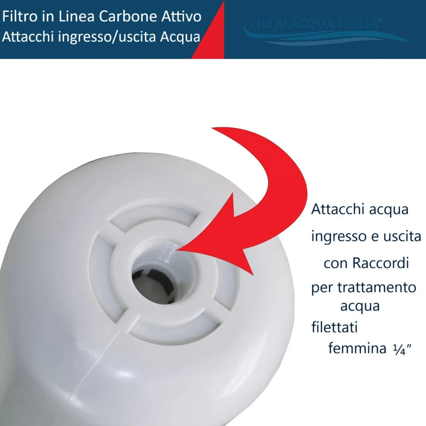 FILTRO IN LINEA CARBONE 2,5" X 12" FILTRO IN LINEA CARBONE 2,5" X 12"
