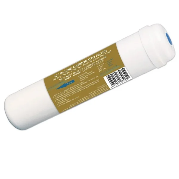 Filtro in Linea CAR 3011C Gold Carbon Block CTO 12 Pollici